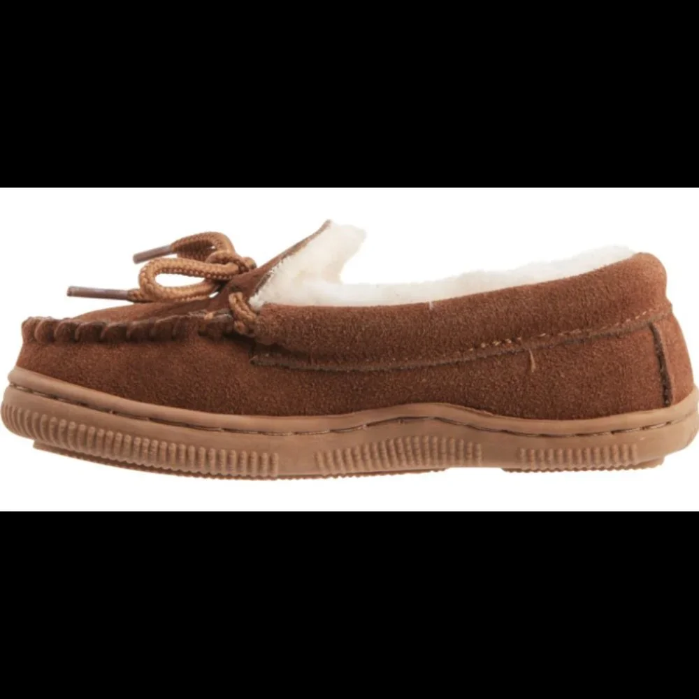 LAMO Baby Boys Slippers Moccasins Faux Fur Shearling Toddler 12 NIB